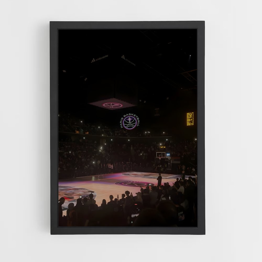 Poster Basket Parisien – affiche Basketball (vue 2)